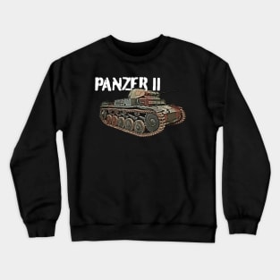 WW2 German Panzer II tank Crewneck Sweatshirt